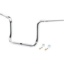 1-1/2" Grande Traditional Ape Hanger Handlebar — 1-1/2" diameter, 1" clamp, 14" rise, chrome