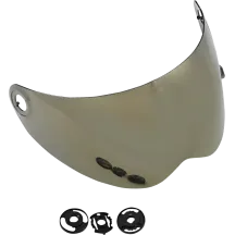 Lane Splitter Helmet Gen 2 Shield — One Size, Fits Lane Splitter, Gold mirror