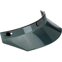 Visera para casco de moto de 3 broches — Talla única, ahumado
