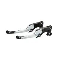 Lever Kit, Adjustable, Pair, Good Guys — Front mount, Clutch & Brake, Silver