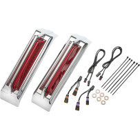 Filler Panel Tail Lights — Harley Davidson®, LED, Red