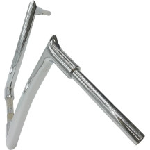 1-1/2" EZ Install Pointed Top Handlebar — 1.5" diameter, 14" rise, 8" pullback, Chrome