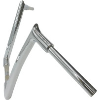 1-1/2" EZ Install Pointed Top Handlebar — 1.5" diameter, 14" rise, 8" pullback, Chrome
