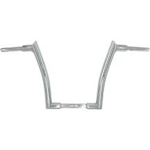 1-1/2" EZ Install Pointed Top Handlebar — 1.5" diameter, 14" rise, 8" pullback, Chrome