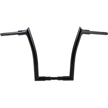 1-1/2" EZ Install Pointed Top Handlebar — 38 mm (1-1/2"), 32 mm (1-1/4") clamp, Black