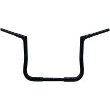 1-1/4" EZ Install Flat Top Handlebar — 1-1/4" dia, 36" width, 1" clamp, 12" rise, Black