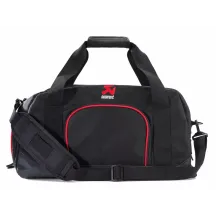 Ogio Akra Duffel Bag — 30 cm × 60 cm × 63 cm, 55 L (3,356 cu in), Black, Red