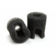 Footpeg Foam — 70 mm OD, 30 mm ID, 80 mm width, Black