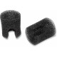 Footpeg Foam — 70 mm OD, 30 mm ID, 80 mm width, Black