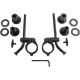 Spitfire Sport Shield Replacement Hardware Kit — 22 mm (7/8") handlebar, black