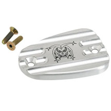 Cubierta del cilindro maestro delantero — plateado anodizado, aluminio