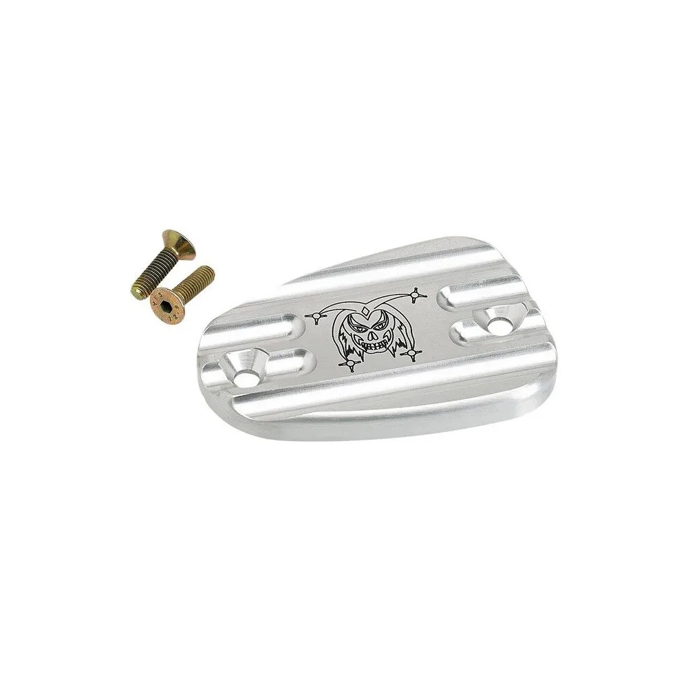 Cubierta del cilindro maestro delantero — plateado anodizado, aluminio