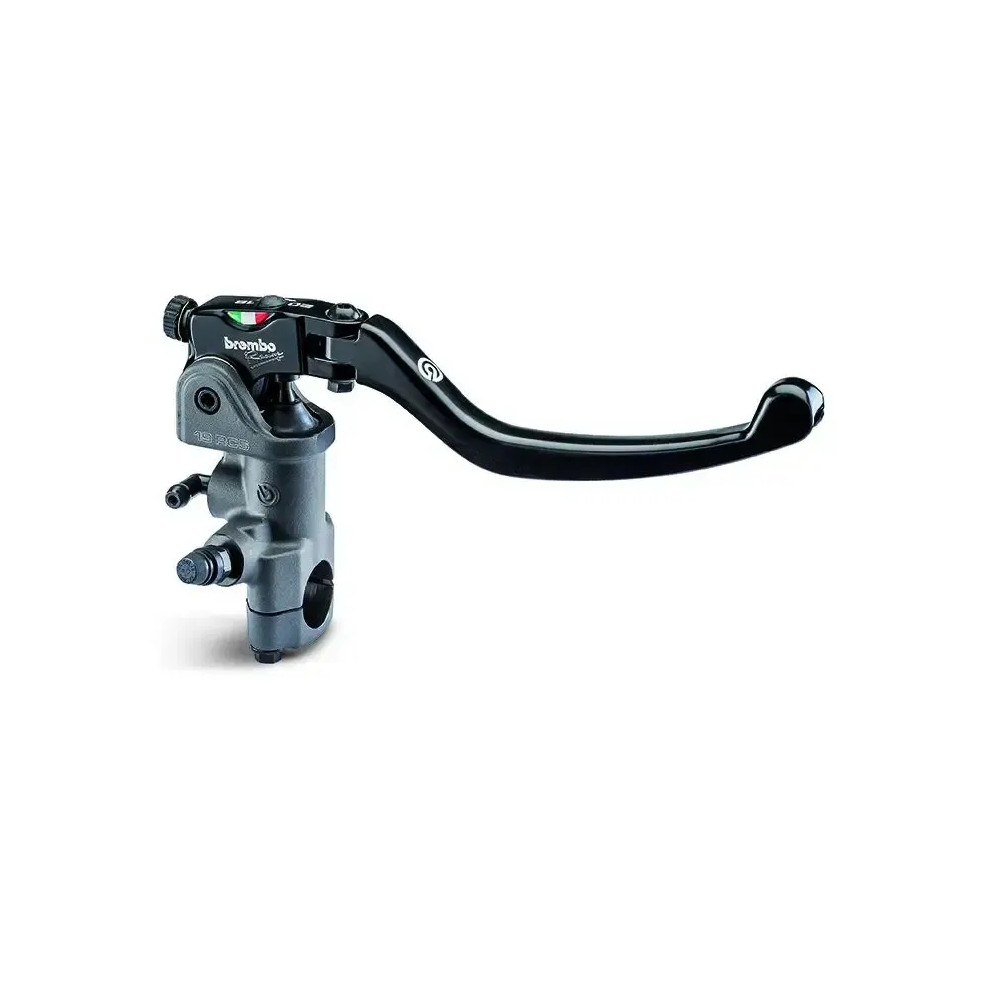 Bombín maestro de freno Brembo RCS — 19 mm, 22 mm, delantero, negro