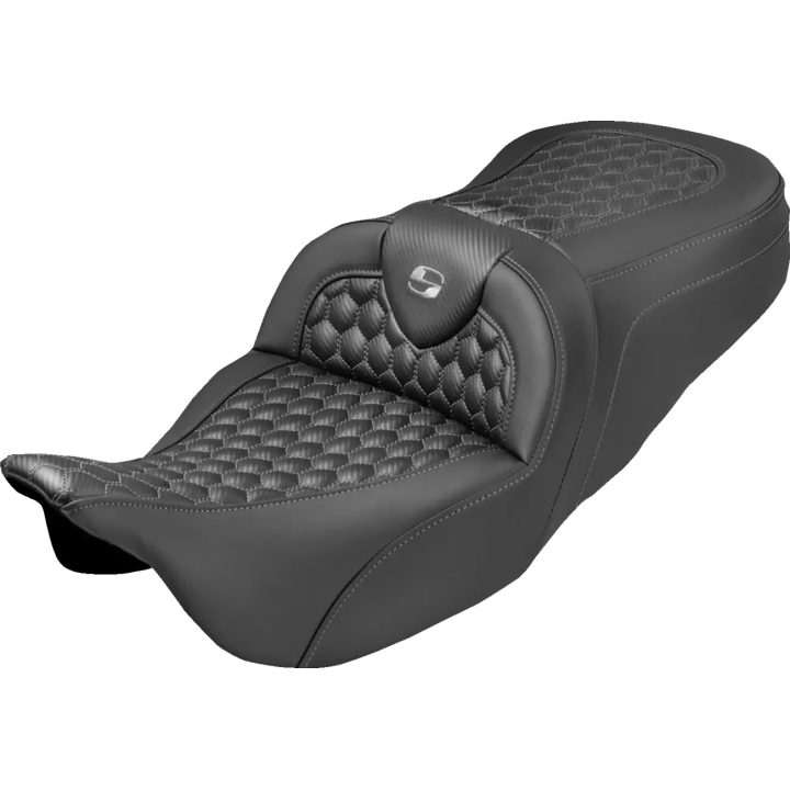 Extended Reach RoadSofa™ Seat — 31" overall, Driver 17.5"×14.5", 6" lumbar, Black/Gray