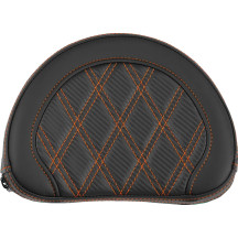 Contoured Sissy Bar Pad — 10" wide, 8" high, 2" thick, Black