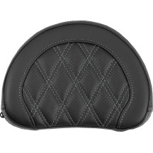 Contoured Sissy Bar Pad — 10" W, 2" T, fits 5" sissy bar, Black