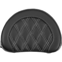 Contoured Sissy Bar Pad — 10" wide, 8" high, 2" thick, Black