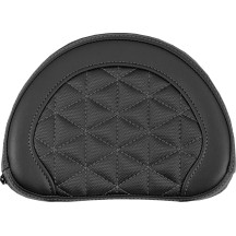 Contoured Sissy Bar Pad — 10" W × 8" H × 2" Thick, Black
