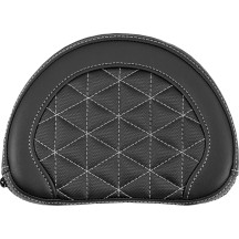 Contoured Sissy Bar Pad — 10" wide, 8" high, 2" thick, Black