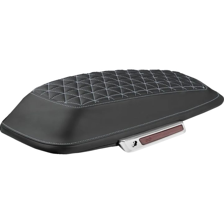 Cubiertas para tapas de alforjas Tri-Gripper — Negro, Plateado, 66 cm × 28 cm × 76.2 mm, Par