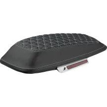 Cubiertas para tapas de alforjas Tri-Gripper — Negro, Plateado, 66 cm × 28 cm × 76.2 mm, Par