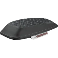 Cubiertas para tapas de alforjas Tri-Gripper — Negro, Plateado, 66 cm × 28 cm × 76.2 mm, Par