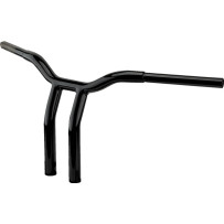 One-Piece Kage Fighter Handlebar — 1-1/4" diameter, 12" rise, 32-1/2" width, Gloss Black