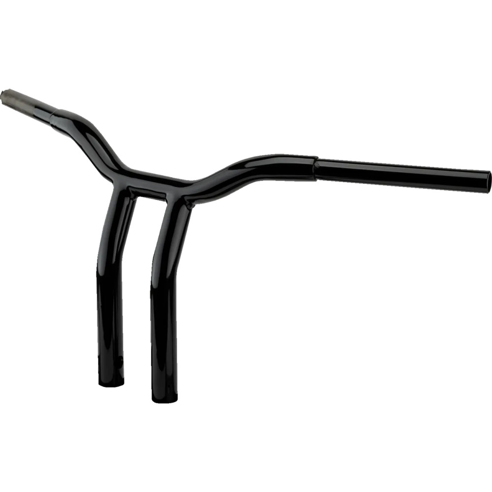 One-Piece Kage Fighter Handlebar — 1-1/4" diameter, 12" rise, 32-1/2" width, Gloss Black