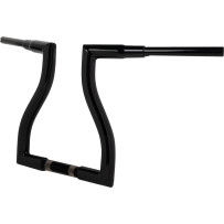 Manillar Thresher pre-cableado — 32-1/2" ancho, 14" elevación, 1-1/4" abrazadera, Negro