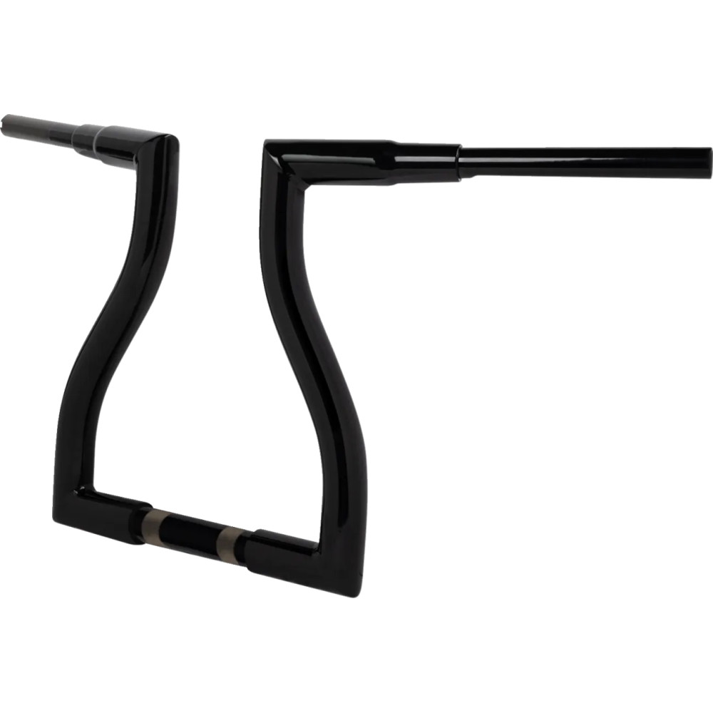 Pre-Wired Thresher Handlebar — 32-1/2" width, 14" rise, 1-1/4" clamp, Black