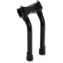 Murdock Handlebar Risers — 10" rise, 25.4 mm clamp, Black