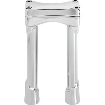 Murdock O/S Elevadores — abrazadera 1-1/8", elevación 8", cromo