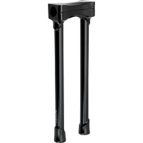 Murdock O/S Elevadores de manillar — abrazadera 1-1/8", elevación 14", negro satinado