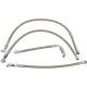 Stainless Steel Braided Oil Line Kit — 4-line kit, Chrome