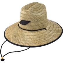 Straw Hat — Tan, One Size, Adjustable