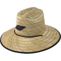 Straw Hat — Tan, One Size, Adjustable