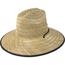 Straw Hat — Tan, One Size, Adjustable