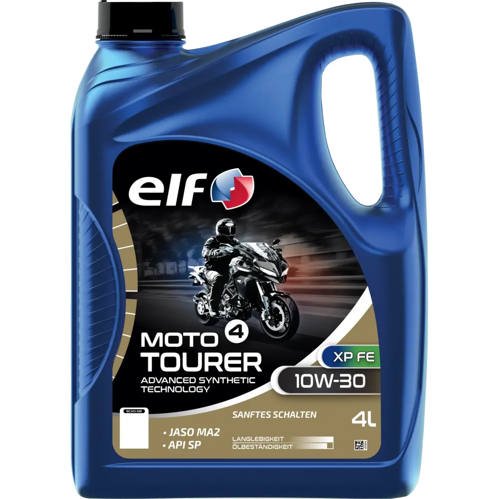 Moto 4 Tourer XP FE 10W-30 DE ADV SYN Oil — 10W-30, 4 L, JASO MA2