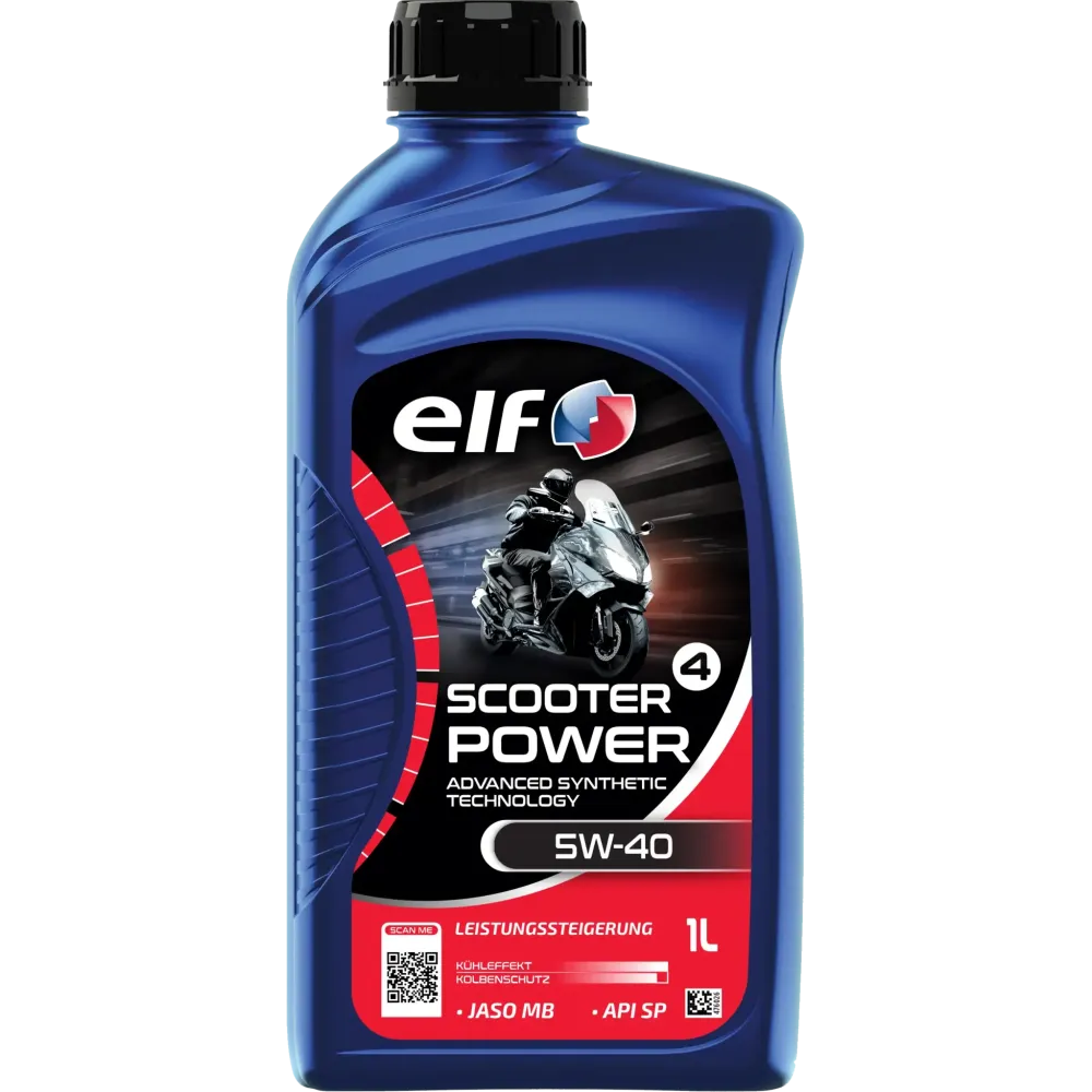 Scooter 4 Power 5W-40 DE ADV SYN Oil — 1 L, JASO MB, API SP
