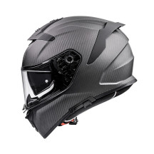 Casco Devil Carbon — talla M, gris, visera interna ahumada