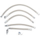 Stainless Steel Braided Oil Line Kit — 5-line kit, chrome