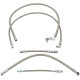 Stainless Steel Braided Oil Line Kit — Chrome