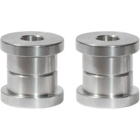 Standard Solid Handlebar Riser Bushing — Aluminum, Polished, Pair