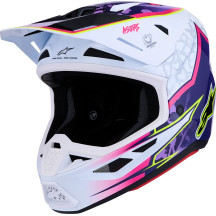 Casco S-M7 Blaster — XS, morado, rosa, blanco