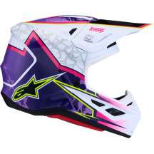 Casco S-M7 Blaster — XS, morado, rosa, blanco