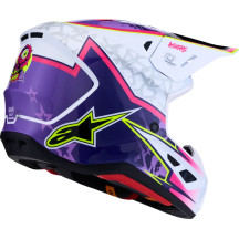 Casco S-M7 Blaster — XS, morado, rosa, blanco
