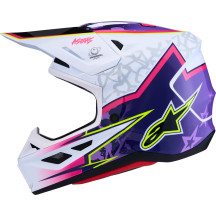 Casco S-M7 Blaster — XS, morado, rosa, blanco