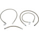 Stainless Steel Braided Oil Line Kit — 4-line kit, chrome