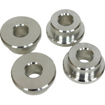 Solid Riser Bushing Kit — Aluminum, Silver