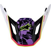 SM7 Helmet Visor — One Size, Gloss, Black, White, Pink, Purple